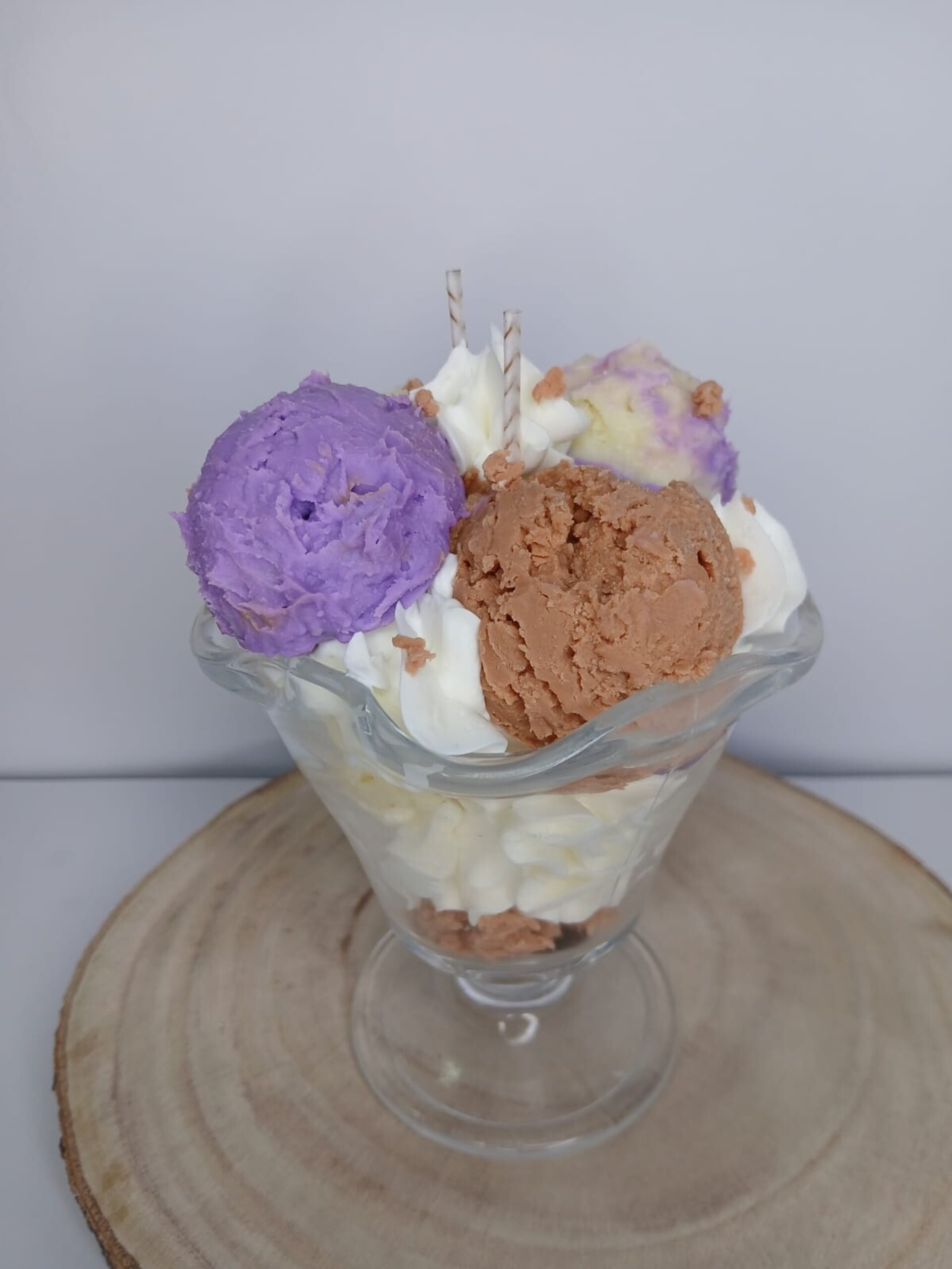 Vela decorativa Helado blackberry - 3