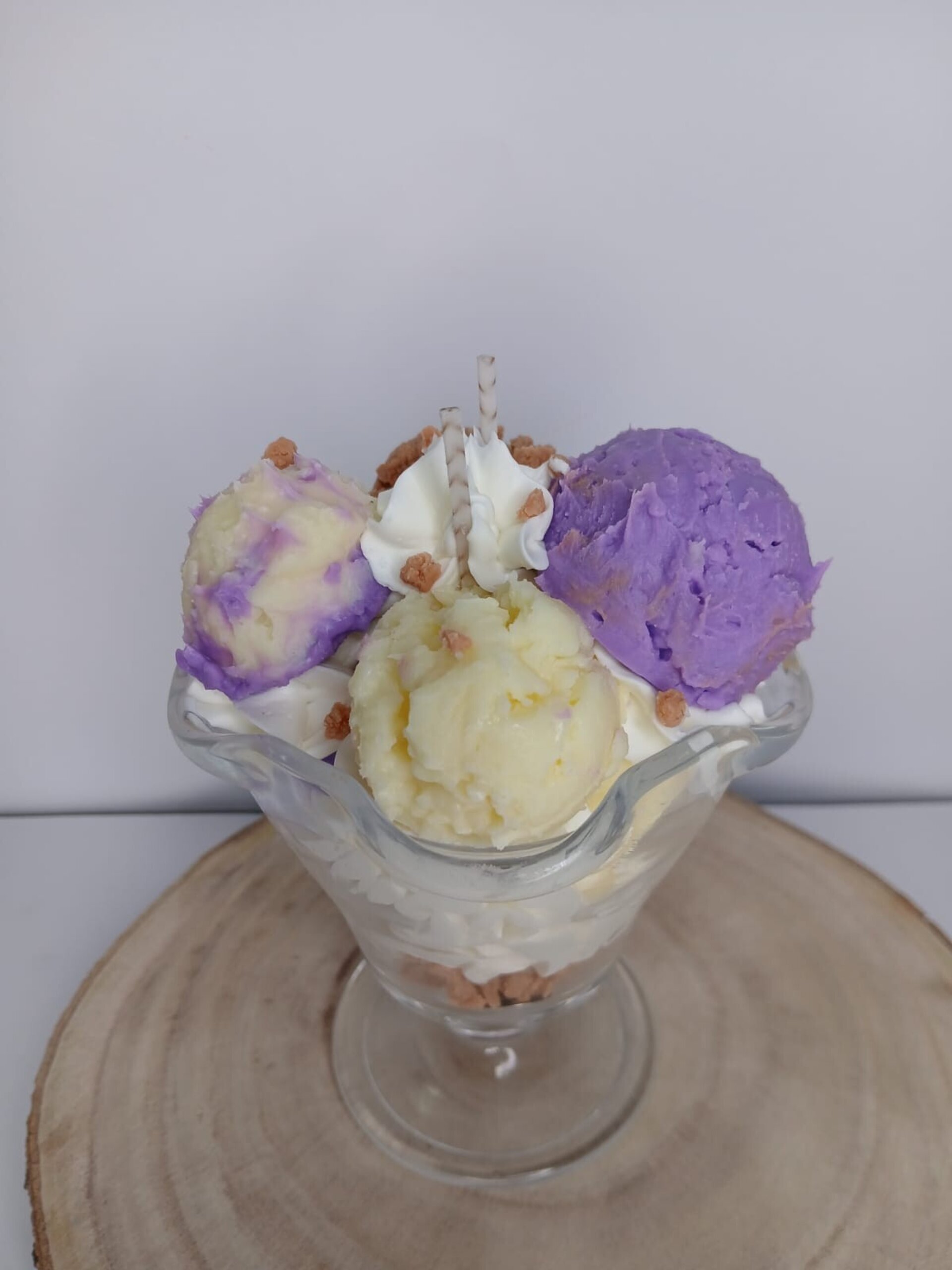 Vela decorativa Helado blackberry - 1