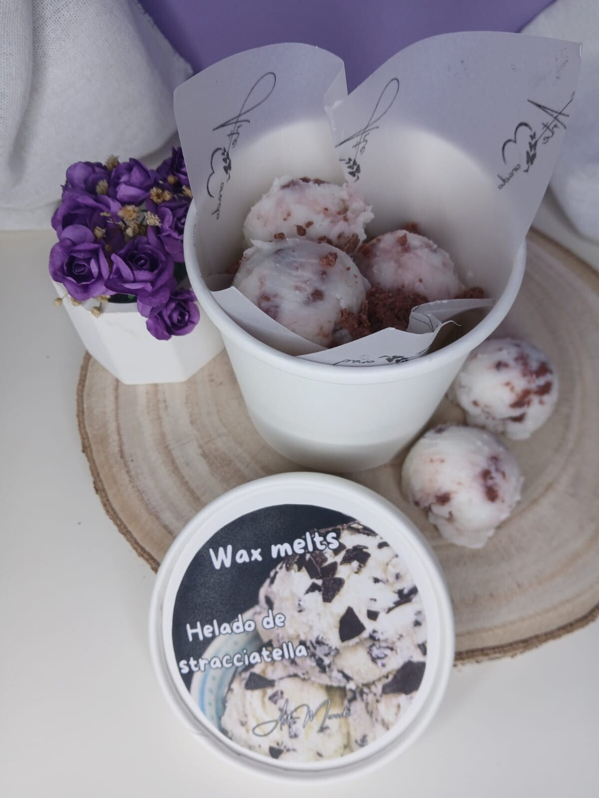 waxmelts helado straciatella - 2